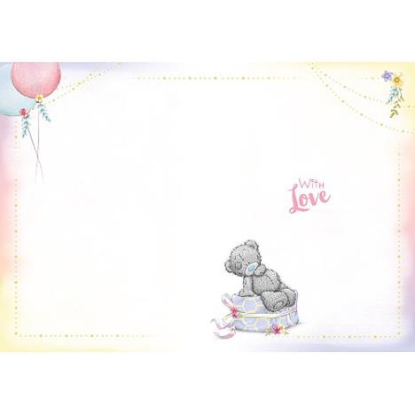 Happy Birthday Bear Holding Gift Me to You Bear Birthday Card Extra Image 1
